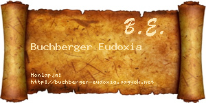 Buchberger Eudoxia névjegykártya